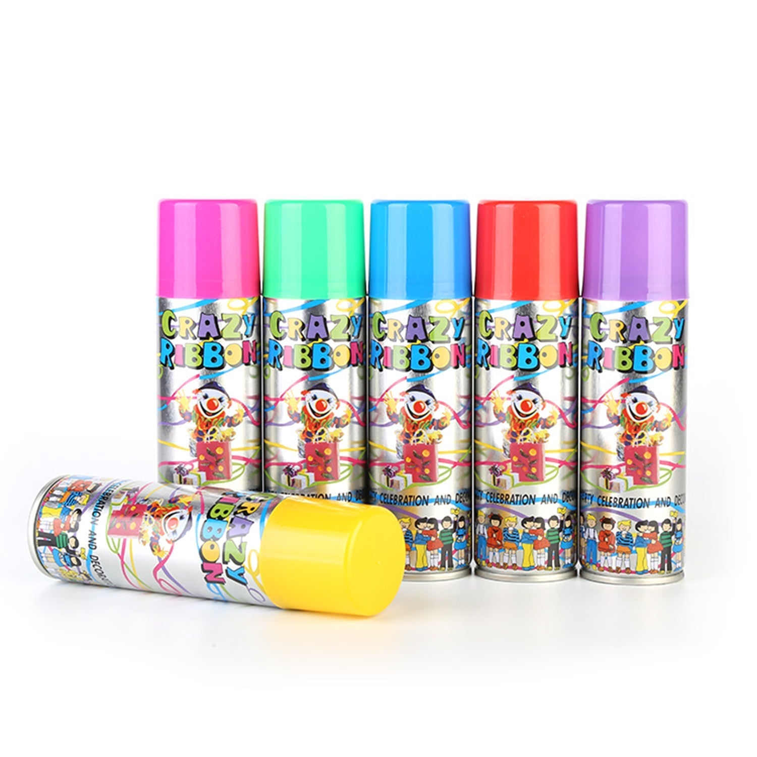 8082 Party Crazy Ribbon Spray used while doing parties and get-together celebrations and can be used by all kinds of people. freeshipping - DeoDap 8082 Party Crazy Ribbon Spray used while doing parties and get-together celebrations and can be used by all kinds of people. freeshipping - DeoDap